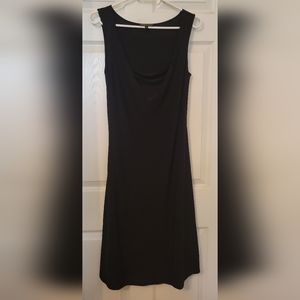 Midi Black A-Line Dress